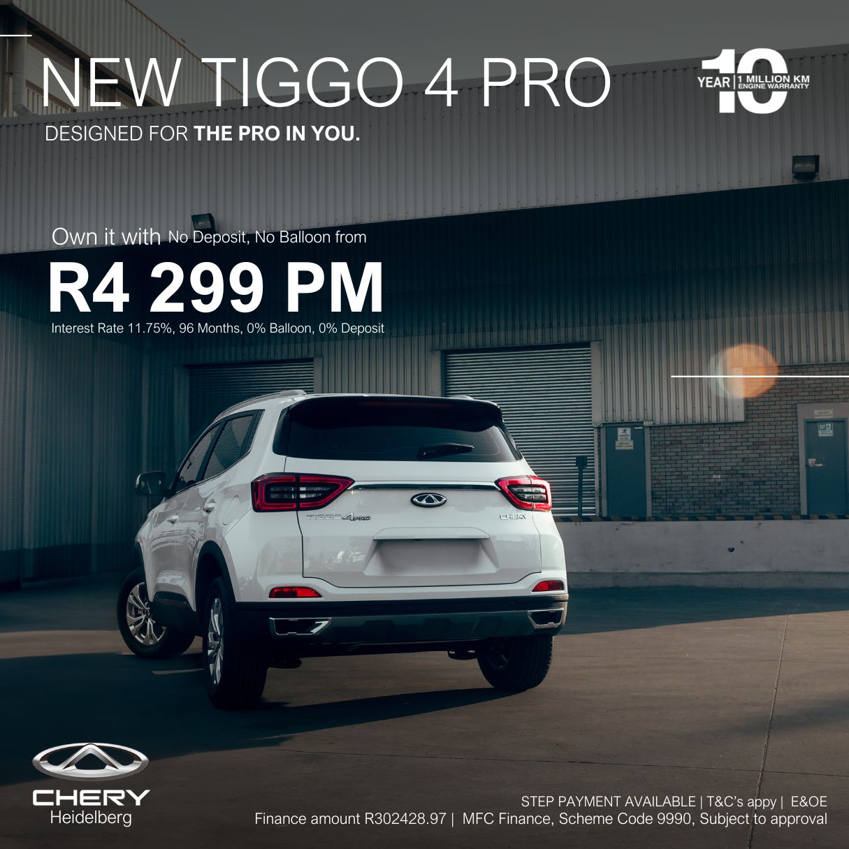 Chery Tiggo 4 Pro Special Offer