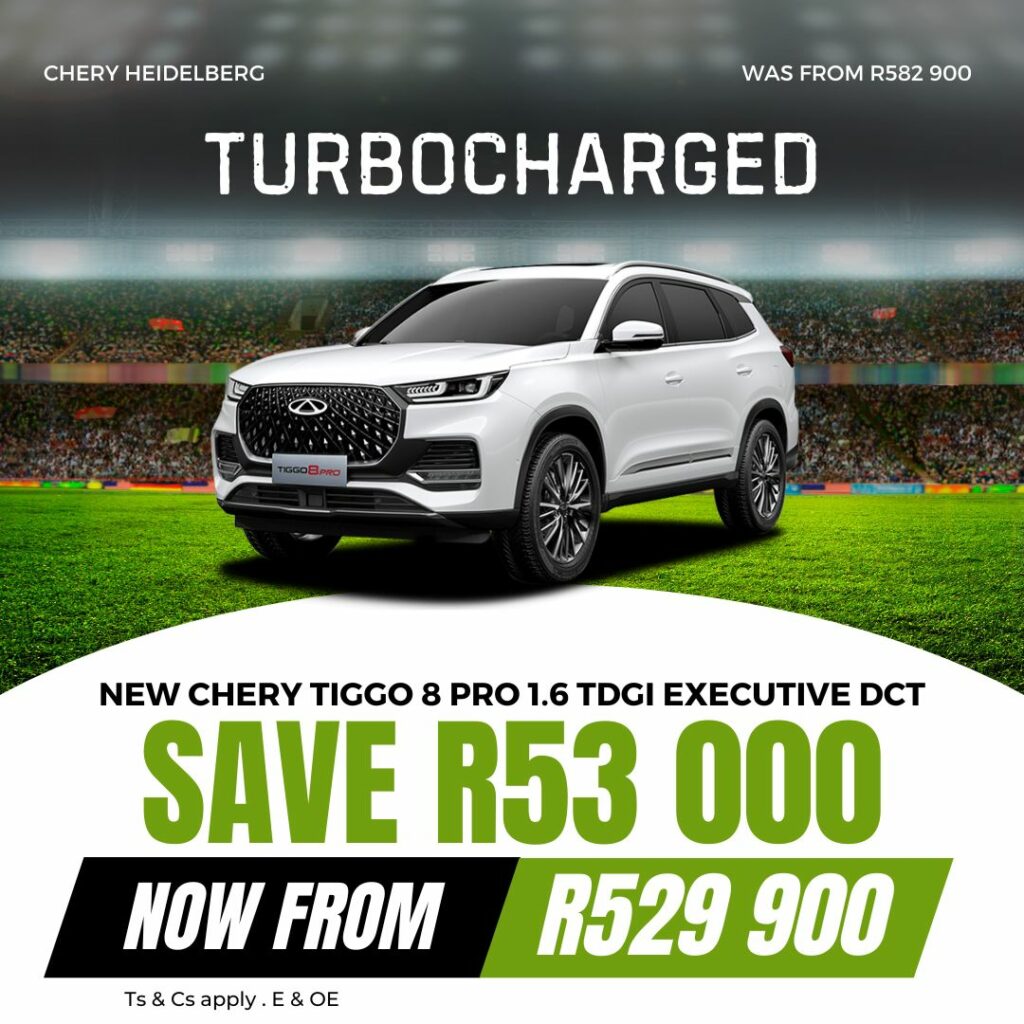 Chery Tiggo 8 Pro 1.6 TDGi Executive DCT – Emailer image from AutoCity Group