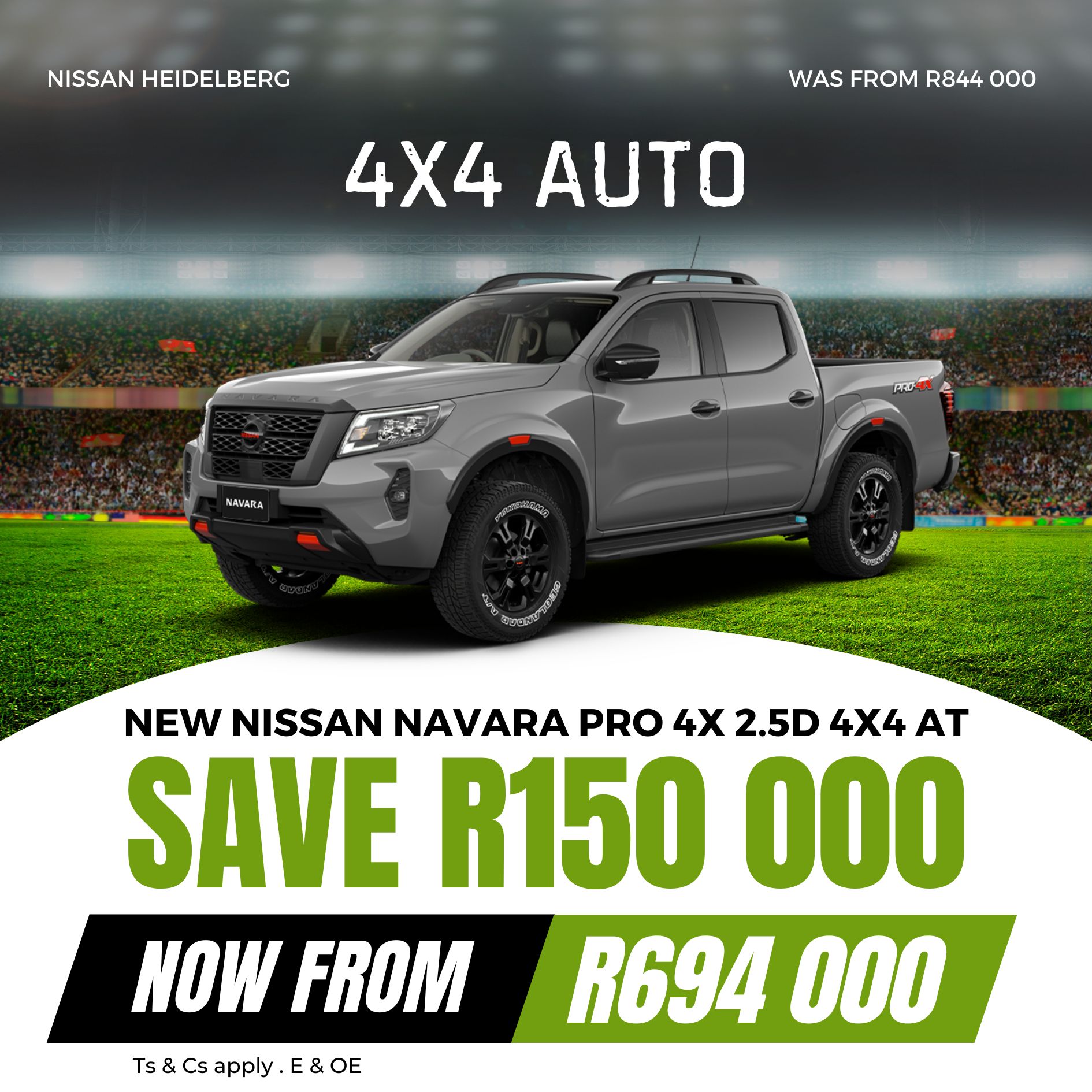 New Nissan Navara Pro 4x – Emailer image from AutoCity Nissan