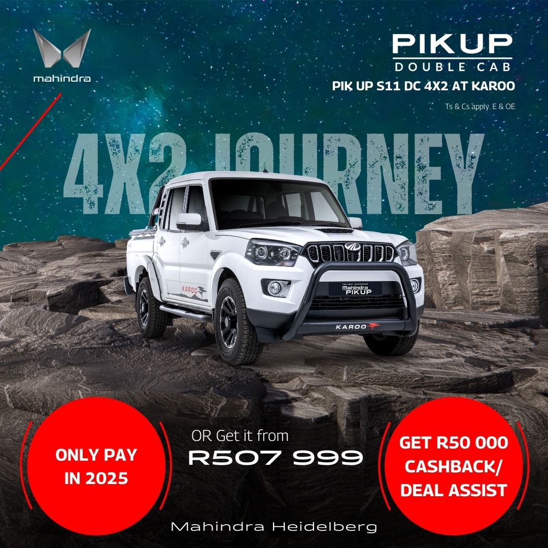 Mahindra Pik Up S11 4X2 DC AT Karoo Special Offer