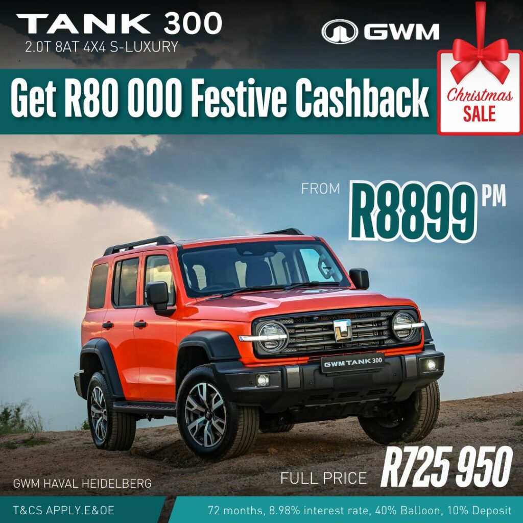 New GWM Tank 300 – CHRISTMAS Special image from AutoCity Group