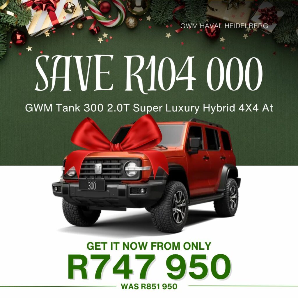 New GWM Tank 300 – Emailer Special image from AutoCity Group