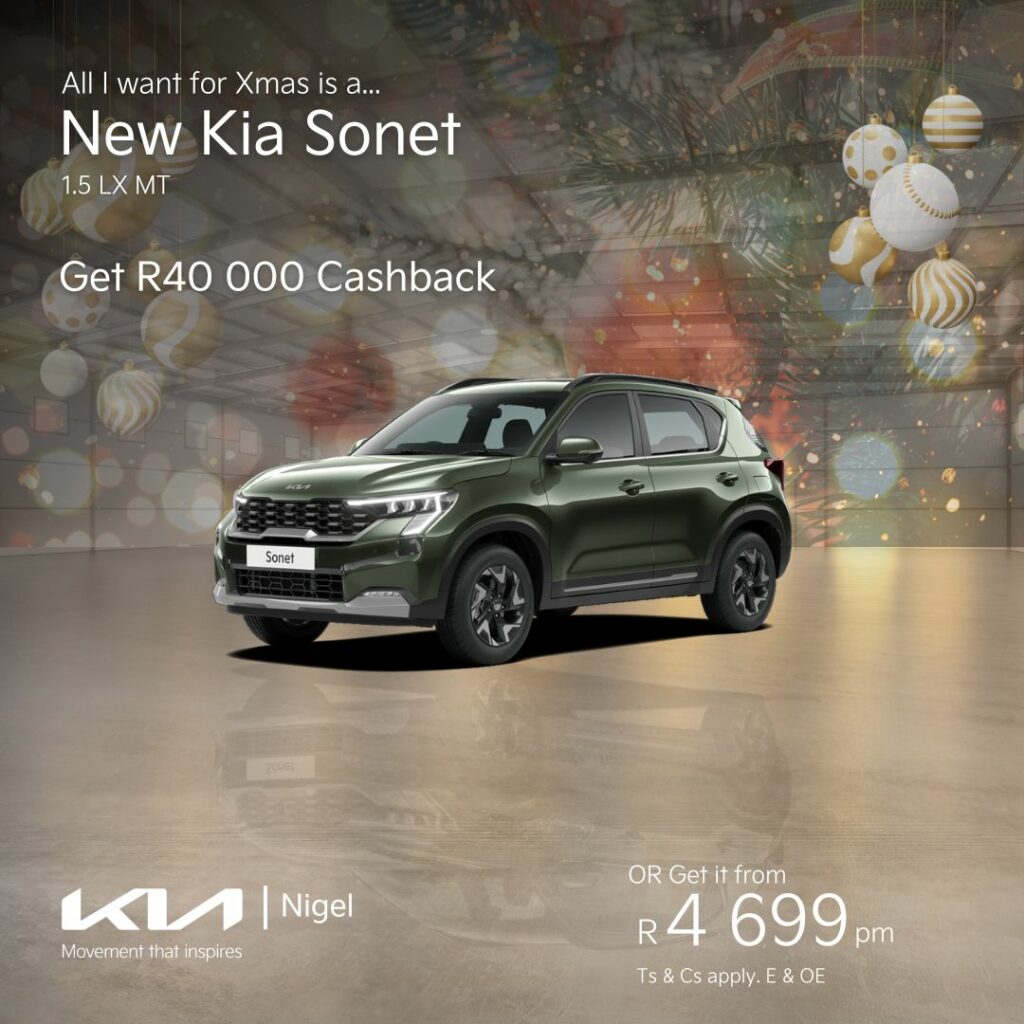 Kia Sonet – get R40 000 Cashback image from AutoCity Group